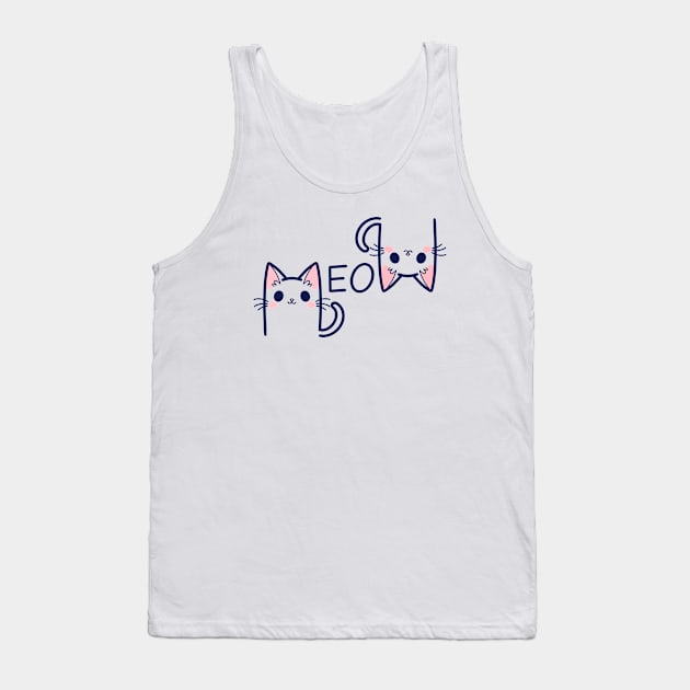 MeoW Tank Top by RetroFreak